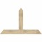 Ekena Millwork Portland Rough Sawn Timber Gable Bracket, Douglas Fir, 60"W x 38"H x 6"D x 6"F, 15/12 Pitch GBW060X38X0606POR00RDF - alternate 1